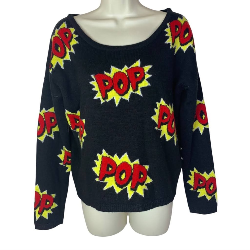 Xhilaration Pop Art Sweater